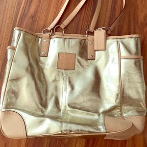 Metallic Coach Large Bag